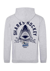 Solway Sharks Unisex Grey Sharks Hockey Hoody