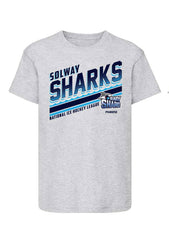 Solway Sharks Unisex Grey T-shirt