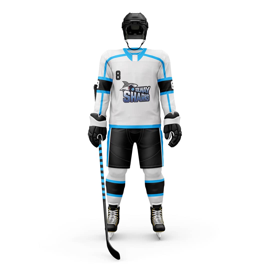 Sponsor Kit of a Solway Sharks Player