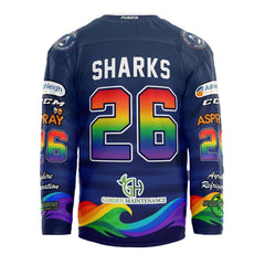 Solway Sharks Pride Jersey Back 25/26